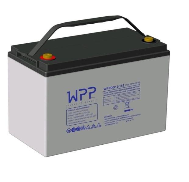 Gel battery 115ah WPPower WPPDG12-115 115 amperes 12 volts for inverter ipp uninterruptible boiler home battery WPPDG12-115 photo