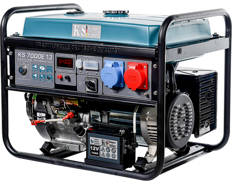 Gasoline generator Konner & Sohnen KS-7000E-1/3 (rated 5 kW, max 6.8 kVA) KS-7000E-1/3 photo