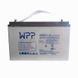 Gel battery 115ah WPPower WPPDG12-115 115 amperes 12 volts for inverter ipp uninterruptible boiler home battery WPPDG12-115 фото 2