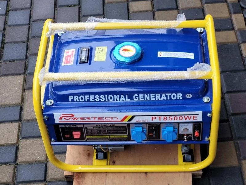 Генератор бензиновый Powertech однофазный PT8500WE (2,5Kw) GB-PT-PT-8500 фото