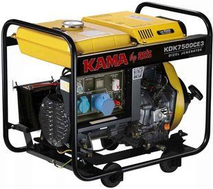 Генератор дизельний KAMA KDK7500CE3 (ном 5 КВт, макс 6,9 кВА) KDK-7500-CE3 фото