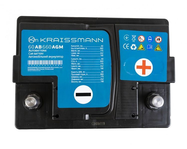 Автомобільний акумулятор KRAISSMANN 60 AB 660 AGM
(гарантія 2 роки) 9007001 фото