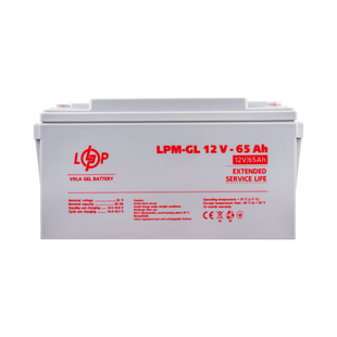 Акумулятор гелевий LPM-GL 12V - 65 Ah lp_3869 фото