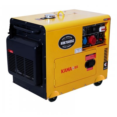 Генератор дизельний KAMA KDK-7500-SC (ном 5 КВт, макс 6,9 кВА) KDK-7500-SC фото