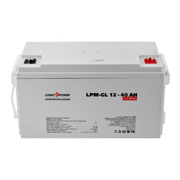 Акумулятор AGM-GEL LogicPower AK-LP4154 12V40Ah (40 А*г) AK-LP4154 фото