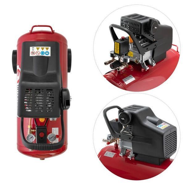 Компресор 50 л, 1500 Вт, 220 В, 8 aтм, 206 л/хв INTERTOOL PT-0003 PT-0003 фото