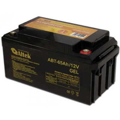 Акумулятор гелевий Altek ABT-65Ah/12V GEL (65 А*год) BT-ABT-65-12-GEL фото