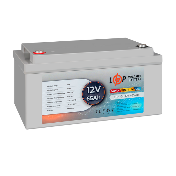 Аккумулятор гелевый LPN-GL 12V - 65 Ah lp_13718 фото