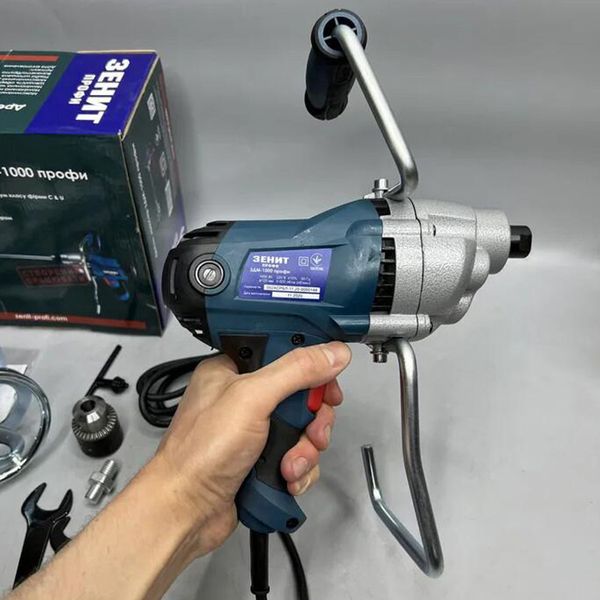 Drill mixer Zenit ZDM-1000 Profi 1000 W electric drill electric drill silent two-speed for home DRM-ZNT-ZDM-1000 photo