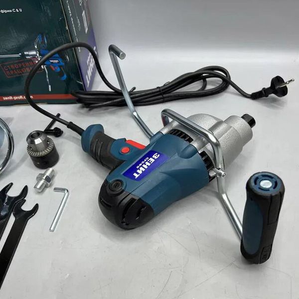 Drill mixer Zenit ZDM-1000 Profi 1000 W electric drill electric drill silent two-speed for home DRM-ZNT-ZDM-1000 photo