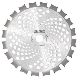 Нож 40T победитовый двухсторонний Procraft D255*25.4 Procraft_Н_П-2 фото