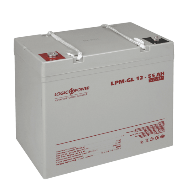 Аккумулятор AGM-GEL LogicPower AK-LP15266 12V55Ah (55 А*ч) AK-LP15266 фото