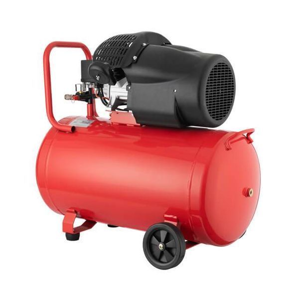 Компрессор 100 л, 2,23 кВт, 220 В, 10 атм, 354 л/мин, 2 цилиндра INTERTOOL PT-0005 PT-0005 фото