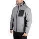 Куртка SOFTSHELL, светло серо-черная, с капюшоном, трехслойная, ткань стрейч 300GSM 100D с водо-, ветрозащитой, XXXL INTERTOOL SP-3126 SP-3126 фото 2