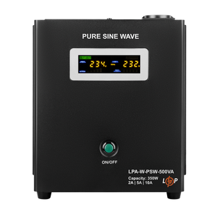 ДБЖ з правильною синусоїдою 12V LPA-W-PSW-500VA(350Вт) 2A/5A/10A lp_7145 фото