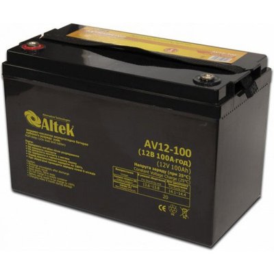 Аккумулятор гелевый Altek A100-12-GEL 12V100Ah (100 А*ч) BT-ABT-100-12-GEL фото