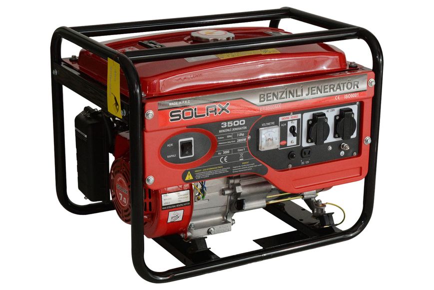 Генератор бензиновый SOLAX LT3500MX (ном 2,5 КВт, макс 3,5 кВА) LT-3500-MX фото