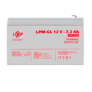 Акумулятор гелевий LPM-GL 12V - 7.2 Ah lp_6561 фото