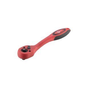 Рукоятка з храповим механізмом вигнута 1/4", 72 зуба, Cr-V, PROF INTERTOOL HT-2107 HT-2107 фото
