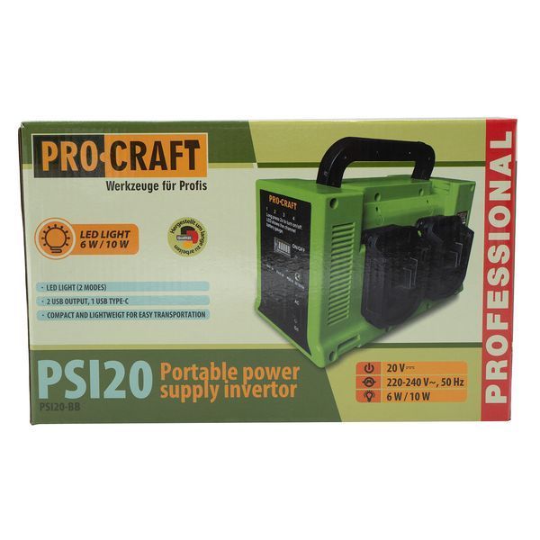 Аккумуляторный инвертор напряжения Procraft PSI20 Procraft_030247 фото