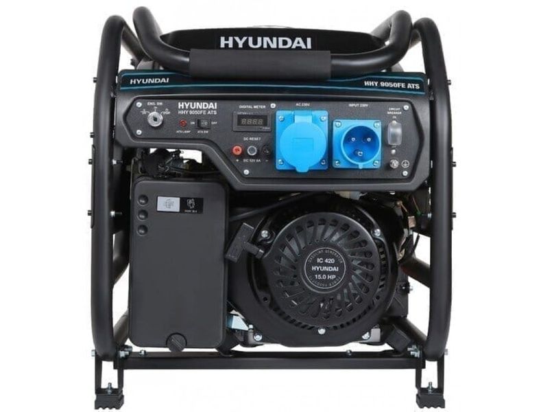 Gasoline generator Hyundai HHY-9050-FE + ATS (nom 6 kW, max 8.1 kVA) HHY-9050-FE-ATS photo