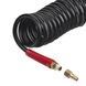 Шланг BLACK M-Flex STORM, 15 м, 8*12 мм, спиральный полиуретановый c поворотным шарниром, латунными быстроразъемными соединениями INTERTOOL PT-1797 PT-1797 фото 5