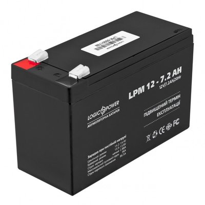 Аккумулятор свинцово-кислотный LogicPower AK-LP3863 12V7,2Ah (7,2 А*ч) AK-LP3863 фото