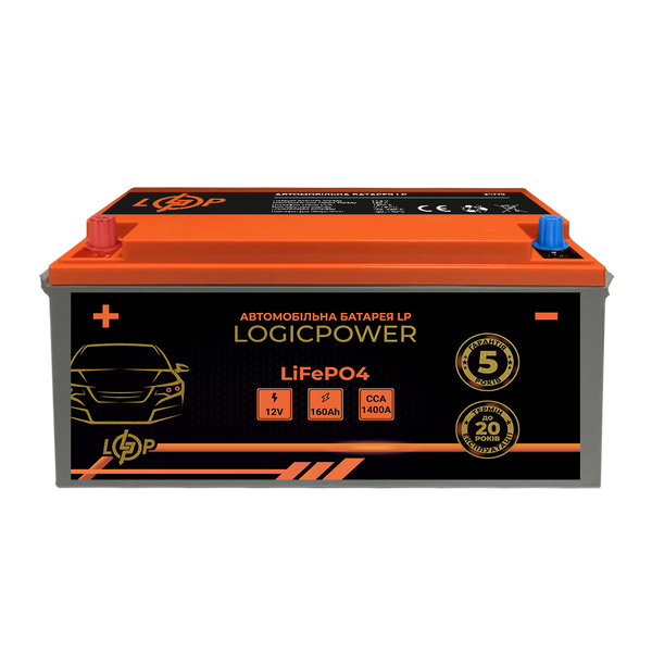 Автомобільний літієвий акумулятор LP LiFePO4 12V - 160 Ah (+ зліва) BMS 1400А lp_24770 фото