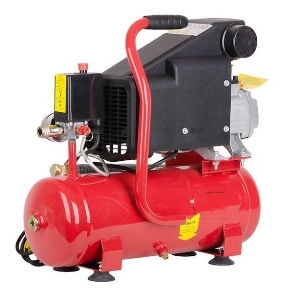 Компресор 9 л, 0,75 кВт, 220 В, 8 aтм, 160 л/хв INTERTOOL PT-0002 PT-0002 фото