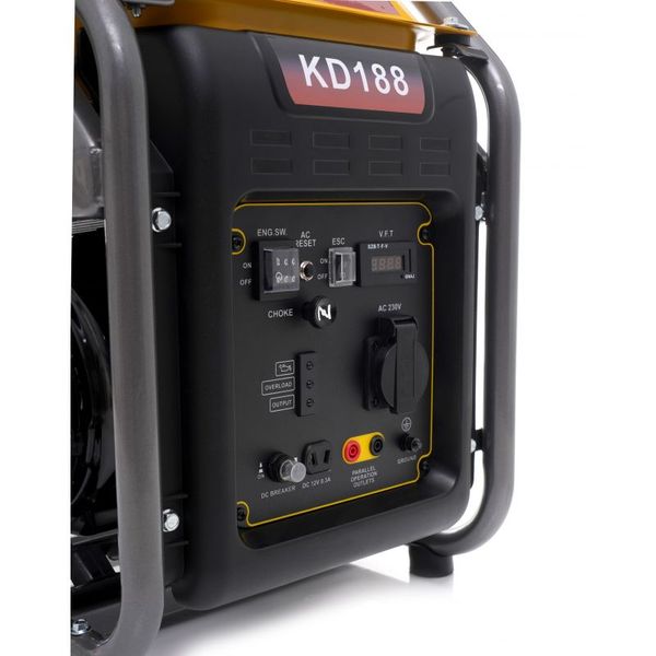 Генератор інверторний Kraft&Dele KD188 (ном 4,2 КВт, макс 5,5 кВА) KD-188 фото