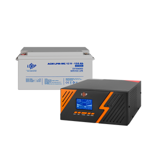 Комплект резервного живлення LP (LogicPower) ДБЖ + мультигелева батарея (UPS B1500 + АКБ MG 1800Wh) lp_29700 фото