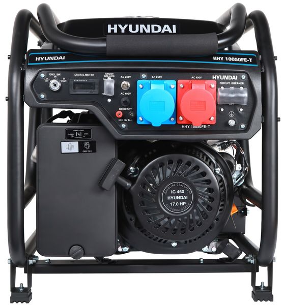 Генератор бензиновый Hyundai HHY-10050-FE-T (ном 7,5 КВт, макс 10 кВА) HHY-10050-FE-T фото