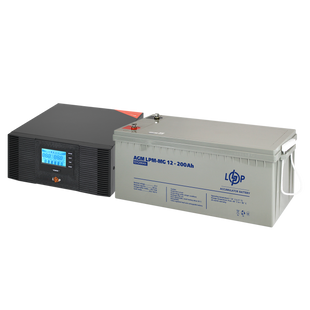 Комплект резервного живлення LP (LogicPower) ДБЖ + мультигелева батарея (UPS B1500 + АКБ MG 2400W) lp_20002 фото