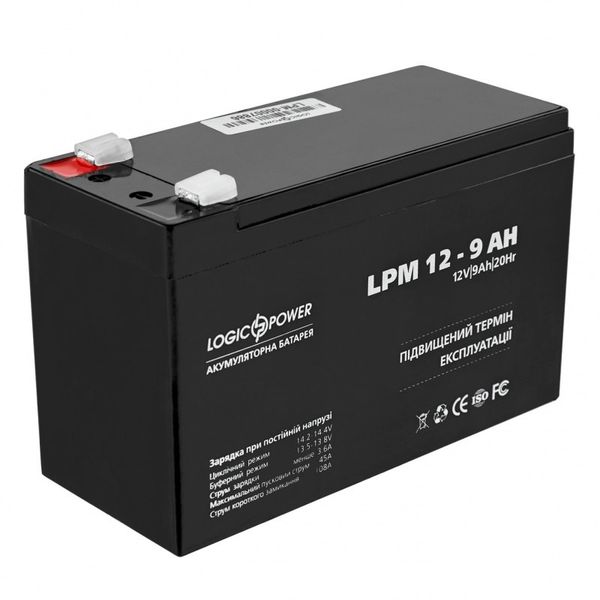 Акумулятор свинцево-кислотний LogicPower AK-LP3866 12V9Ah (9 А*г) AK-LP3866 фото