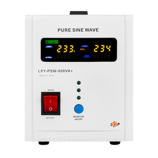 ИБП с правильной синусоидой 12V LPY-PSW-800VA+(560Вт)5A/15A lp_4153 фото