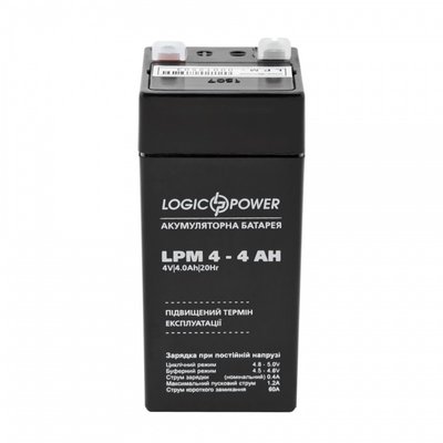 Акумулятор свинцево-кислотний LogicPower AK-LP4135 4V4Ah (4 А*г) AK-LP4135 фото