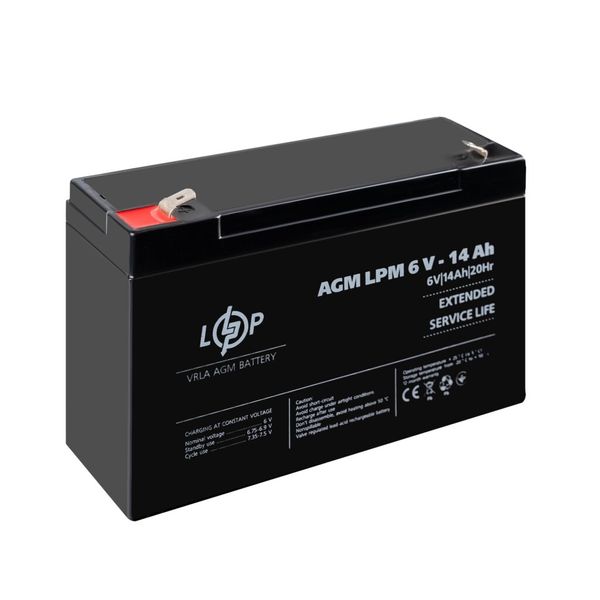 AGM battery LPM 6V - 14 Ah 4160 photo