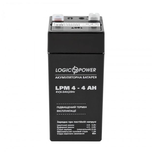 Акумулятор свинцево-кислотний LogicPower AK-LP4135 4V4Ah (4 А*г) AK-LP4135 фото