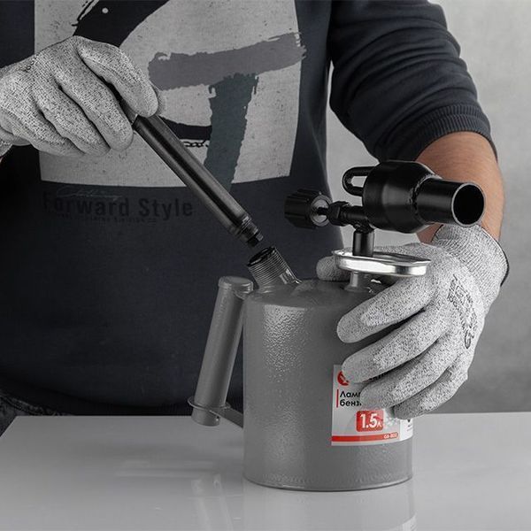 Лампа паяльна бензинова 1,5 л INTERTOOL GB-0032 GB-0032 фото
