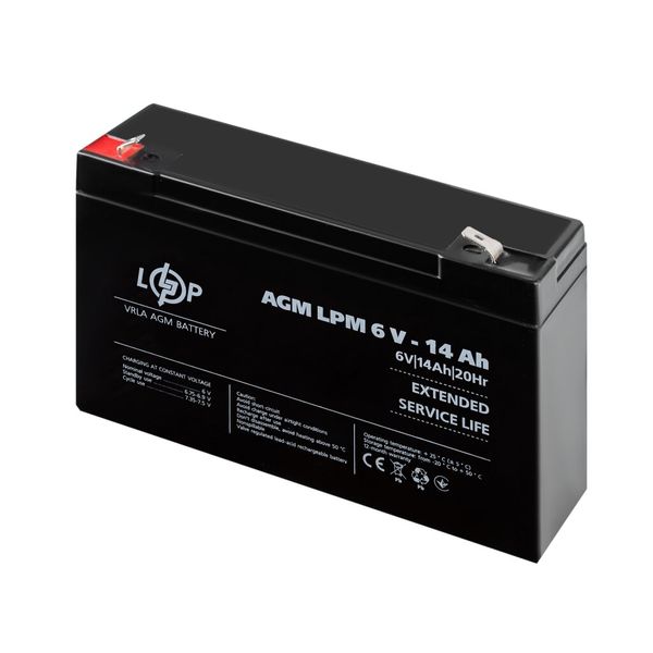 AGM battery LPM 6V - 14 Ah 4160 photo