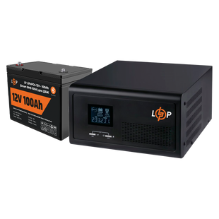 Комплект резервного живлення LP (LogicPower) ДБЖ + літієва (LiFePO4) батарея (UPS 1500VA + АКБ LiFePO4 1280W) lp_20484 фото