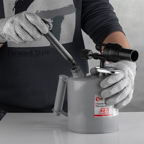 Лампа паяльная бензиновая 2,0 л INTERTOOL GB-0033 GB-0033 фото