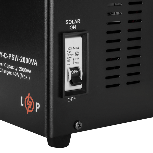 Сонячний інвертор (ДБЖ) LogicPower LPY-C-PSW-2000VA (1400W) MPPT24V lp_4126 фото