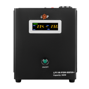 ДБЖ з правильною синусоїдою 12V LPY-W-PSW-800VA+(560Вт)5A/15A lp_4143 фото