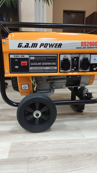 Генератор бензиновий G.A.M. POWER BS2800 (ном 2,24 кВт, макс 2.8 кВА) GB-GAM-224 фото