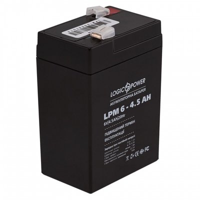 Battery lead acid LogicPower AK-LP3860 6V4,5Ah (4,5 А*h) AK-LP3860 photo