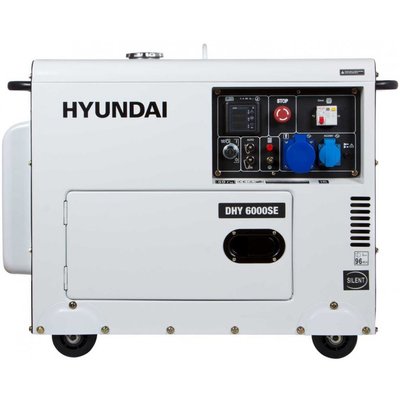 Генератор дизельный Hyundai DHY-6000-SE (ном 5 КВт, макс 6,9 кВА) DHY-6000-SE фото