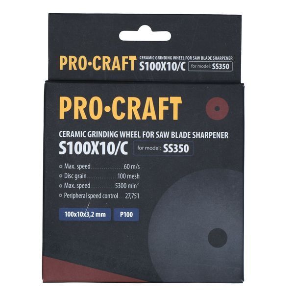 Заточувальний керамічний диск Procraft S100X10/С до SS350 Procraft_010010 фото