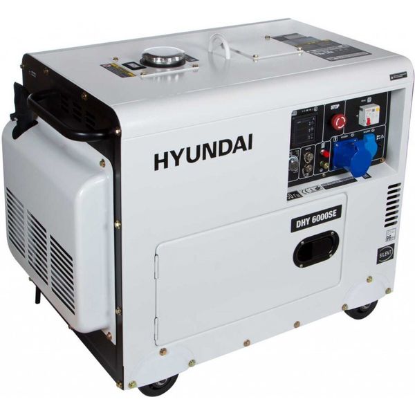 Генератор дизельний Hyundai DHY-6000-SE (ном 5 КВт, макс 6,9 кВА) DHY-6000-SE фото