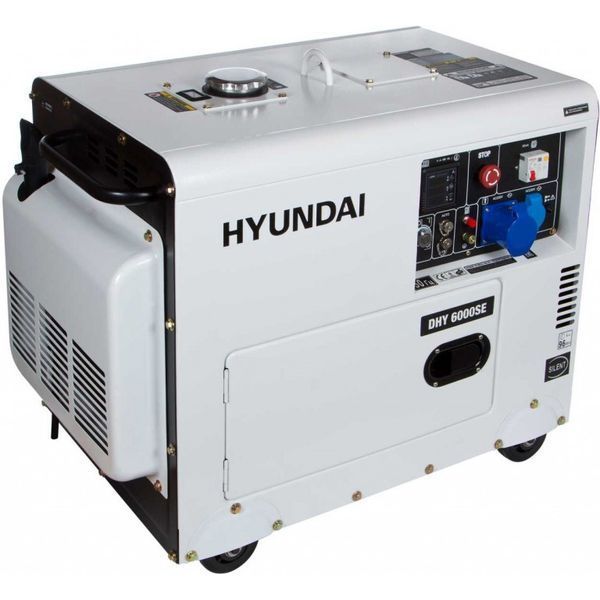 Генератор дизельный Hyundai DHY-6000-SE (ном 5 КВт, макс 6,9 кВА) DHY-6000-SE фото